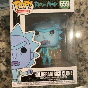 Hologram Rick funko pop - only used for display